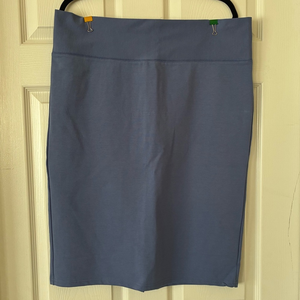 iris Dusty Blue Pencil Skirt Size 2X